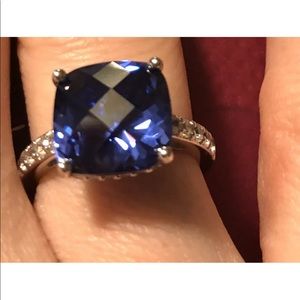 Tacori qvc tanzanite sterling ring size 6 new